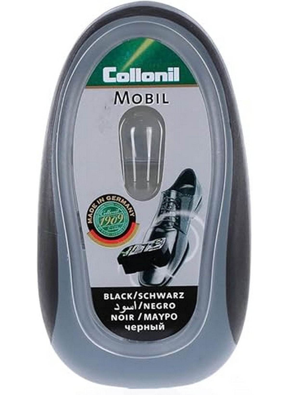 Collonil Mobil Shoe Polishing Sponge With Liquid Black